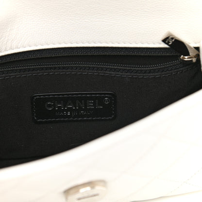 Chanel Caviar Quilted My Everything Small Flap White Black 6 of 10