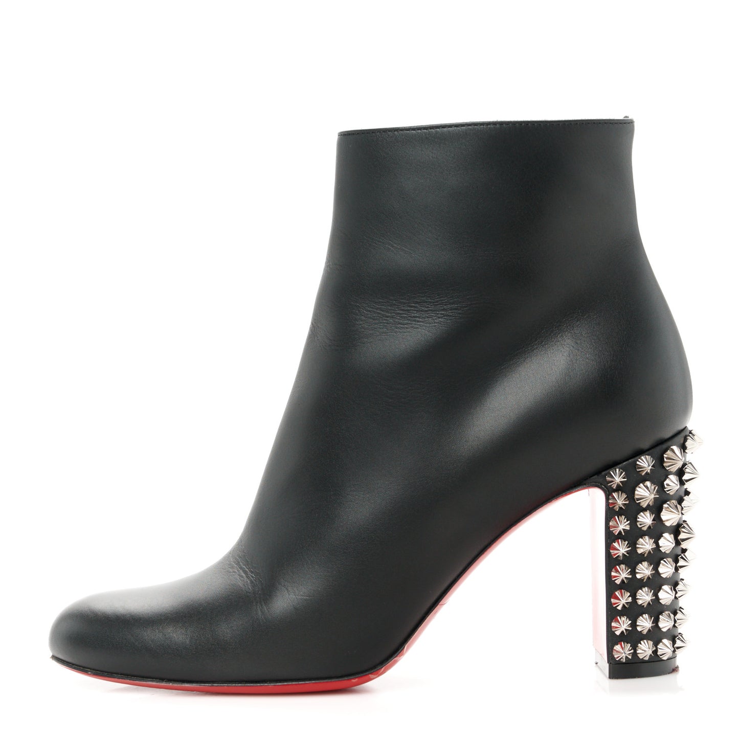 Smooth Calfskin Suzi Folk 85 Ankle Boots 36.5 Black