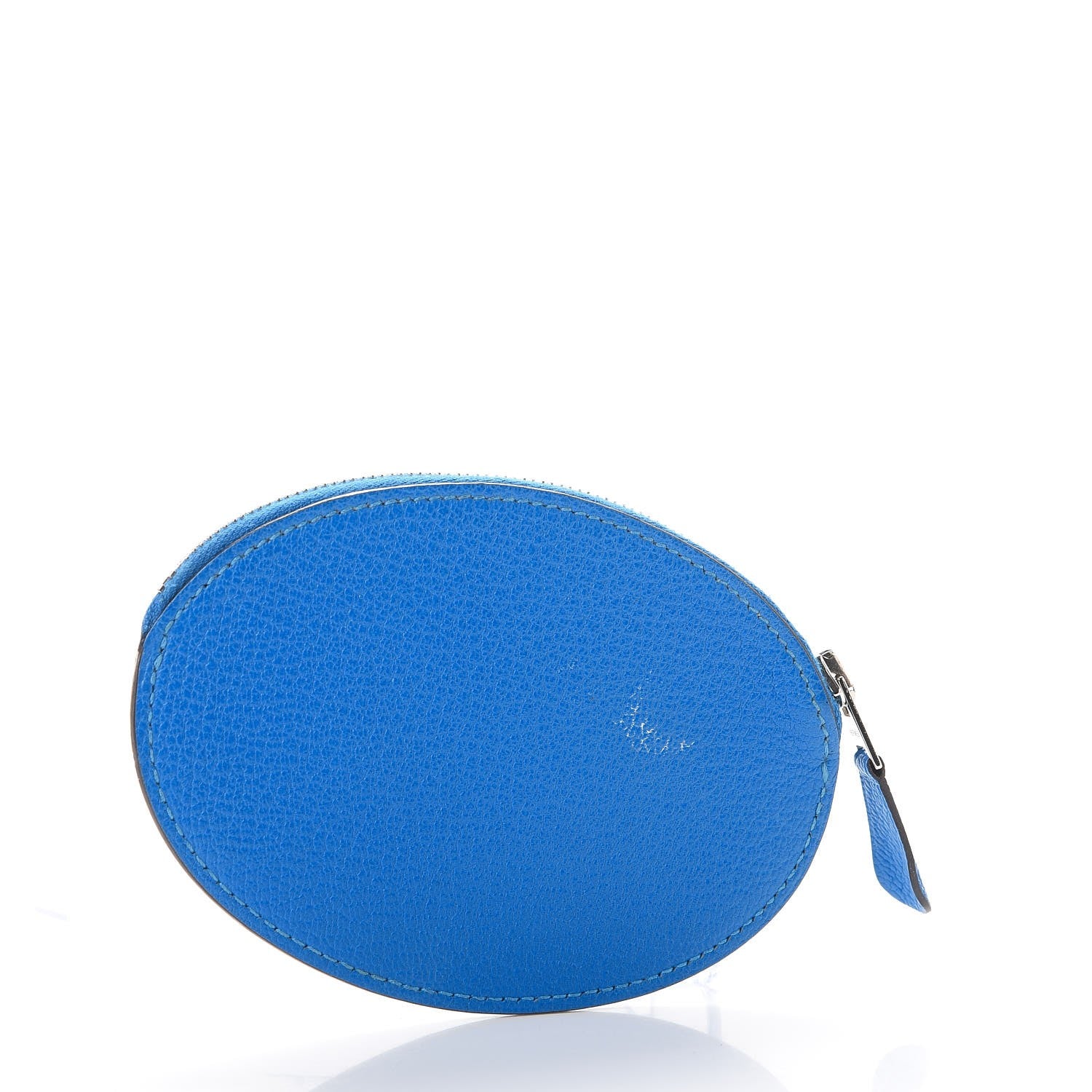 Hermes Chevre Mysore Evelyne Coin Purse Bleu Hydra 3 of 9