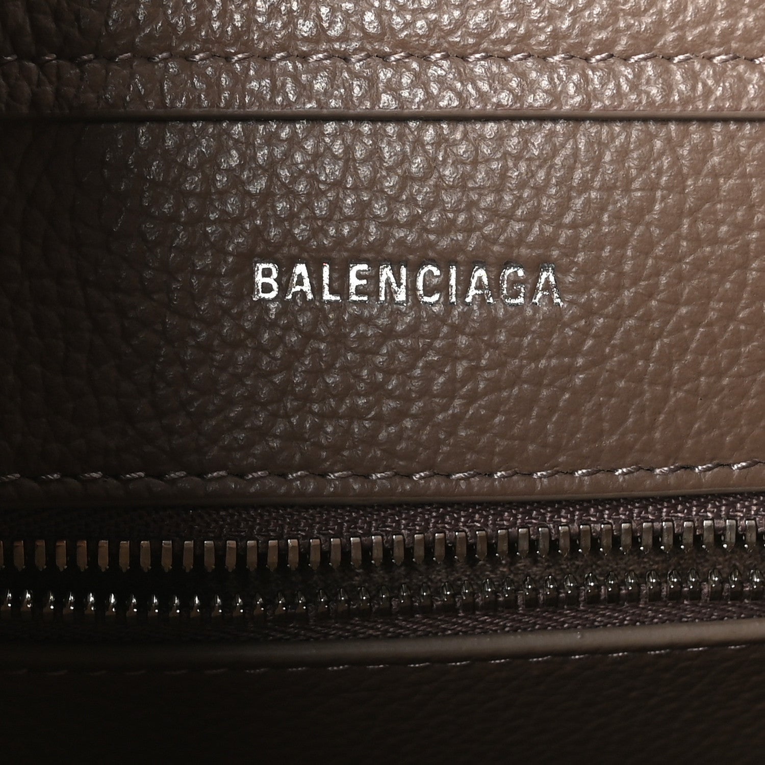 Balenciaga Grained Calfskin XS Everyday North South Shoulder Tote Bag Brown 6 of 7