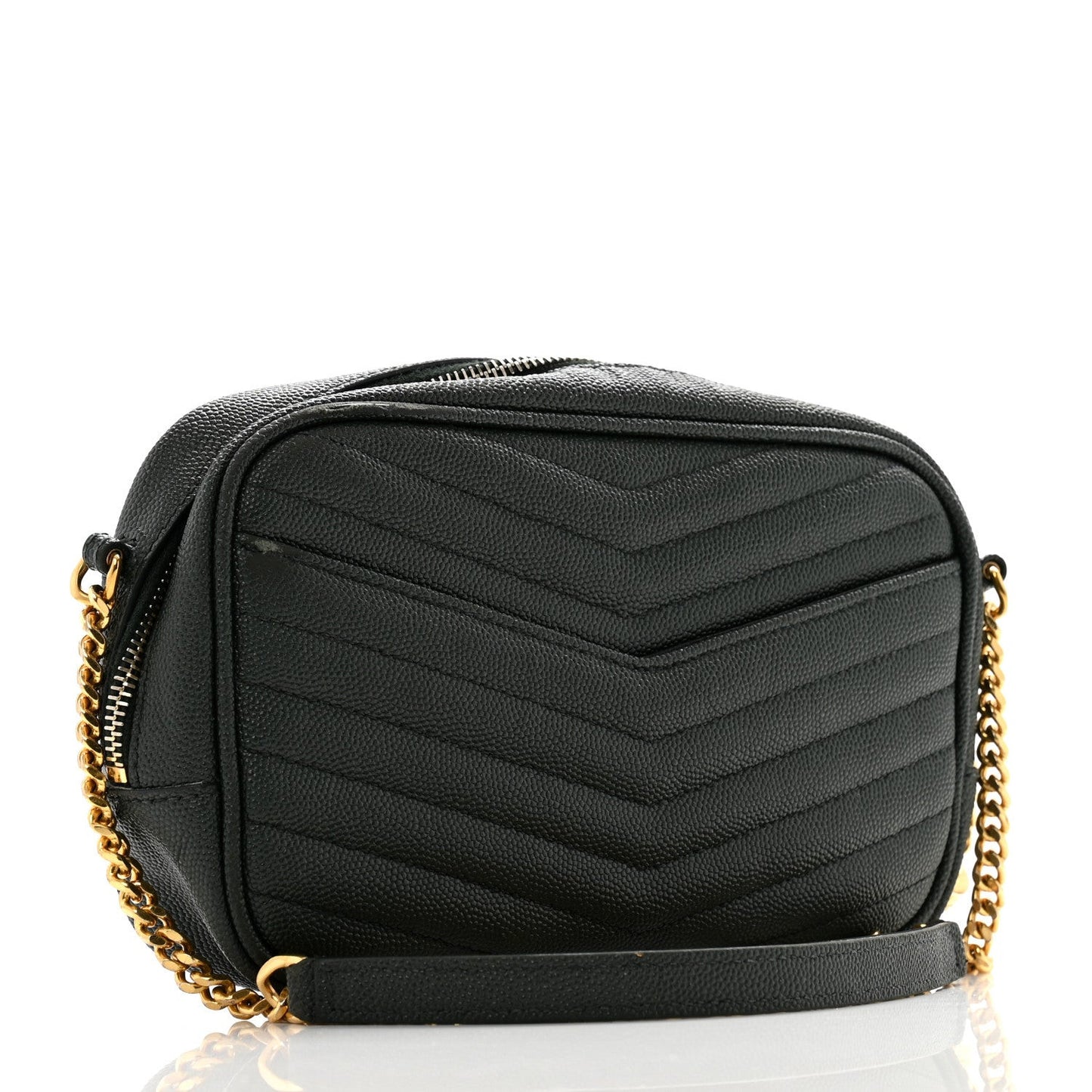 Grain De Poudre Matelasse Monogram Mini Lou Camera Bag New Vert Fonce