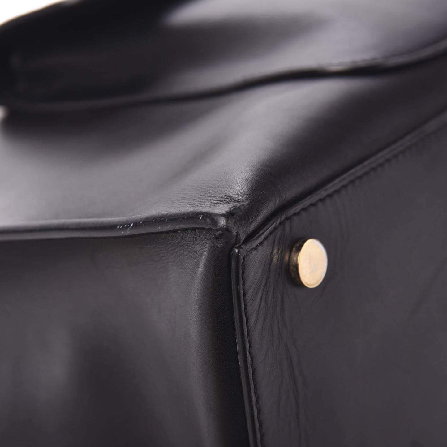 Calfskin Padlock Work S Bag Black