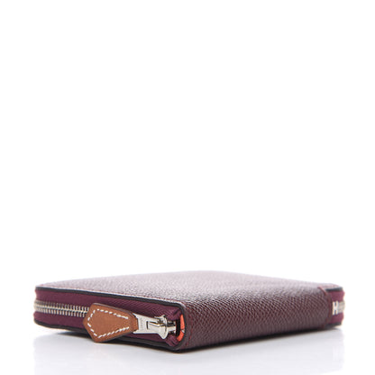 Hermes Epsom Silk'in Compact Wallet Bordeaux 4 of 6