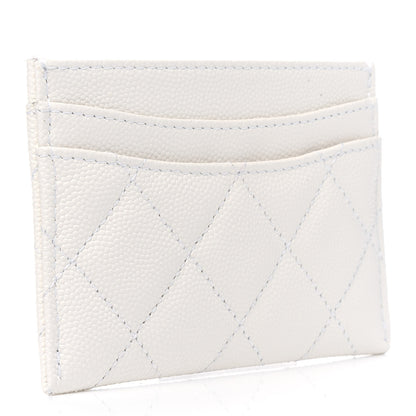 Chanel Caviar Quilted Card Holder White 2 of 3