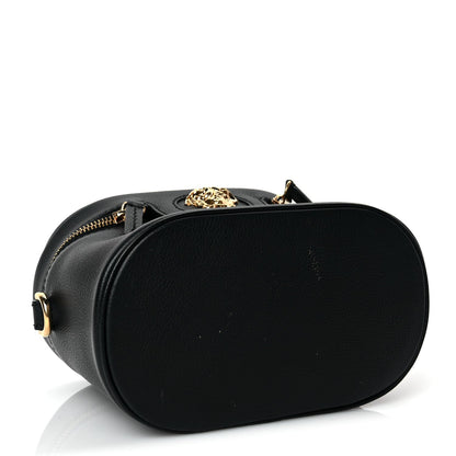 Versace Grained Calfskin La Medusa Mini Shoulder Bag Black 3 of 9