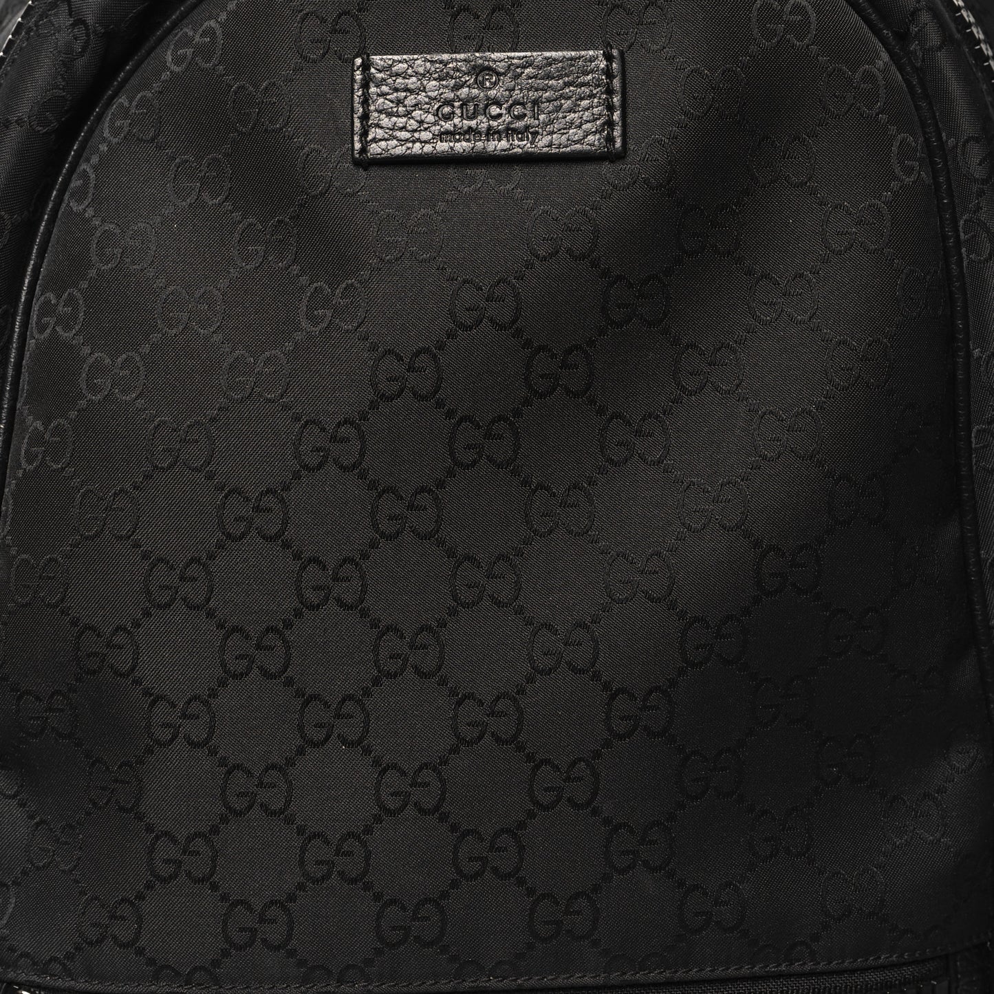 Nylon Monogram Slim Backpack Black