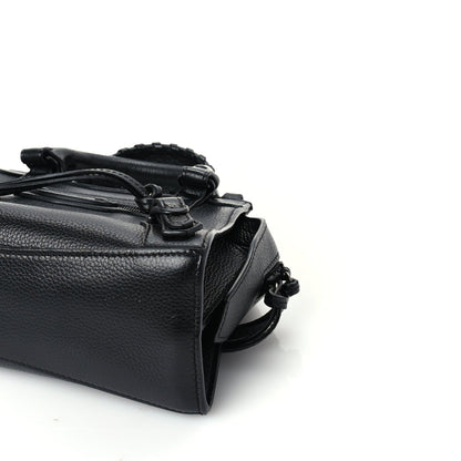 Balenciaga Grained Calfskin Neo Classic Black Hardware Mini City Black Black 8 of 8