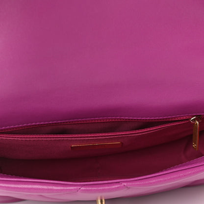 Chanel Lambskin Quilted Medium Chanel 19 Flap Purple 5 of 10