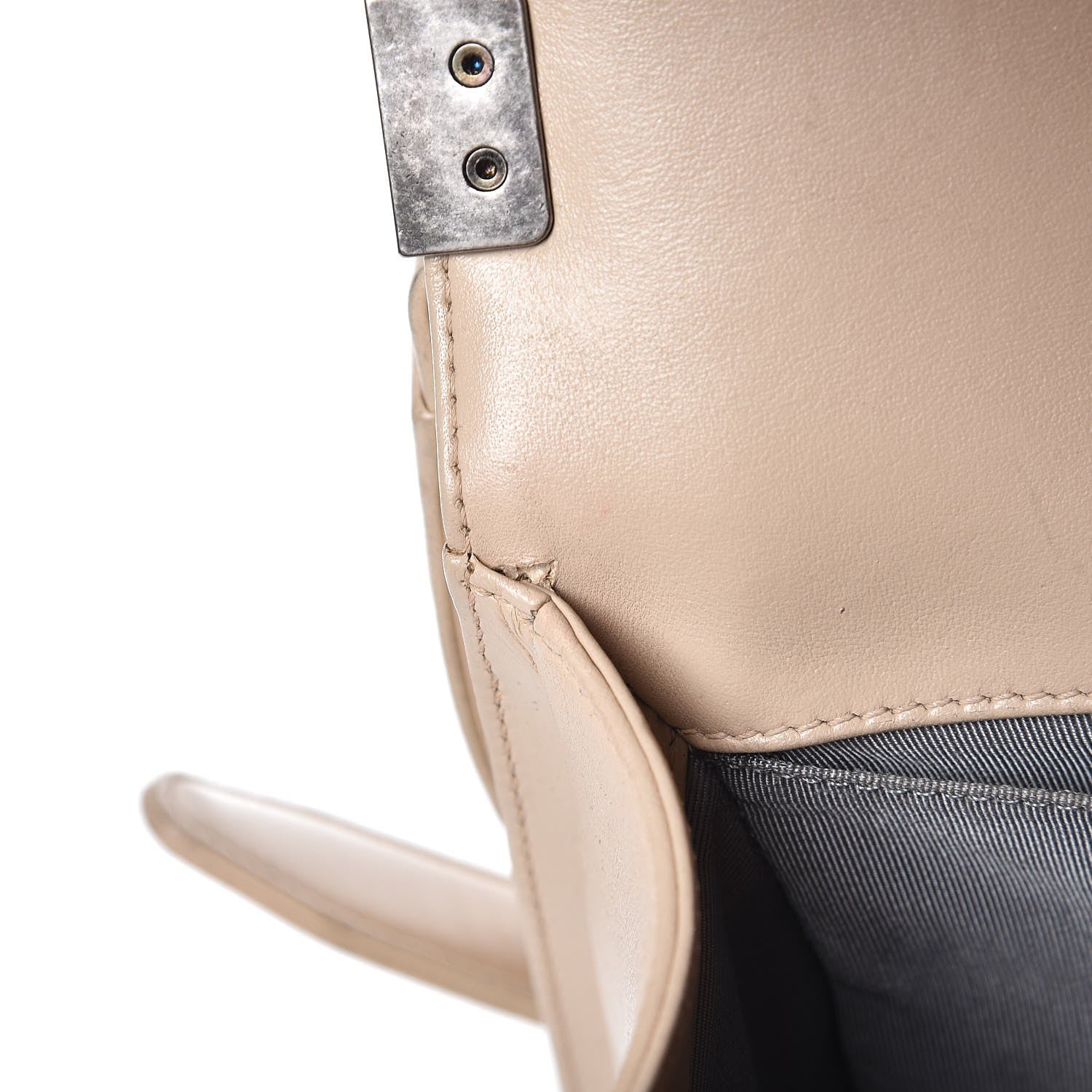 Chanel Lambskin Quilted Medium Boy Flap Beige 8 of 17