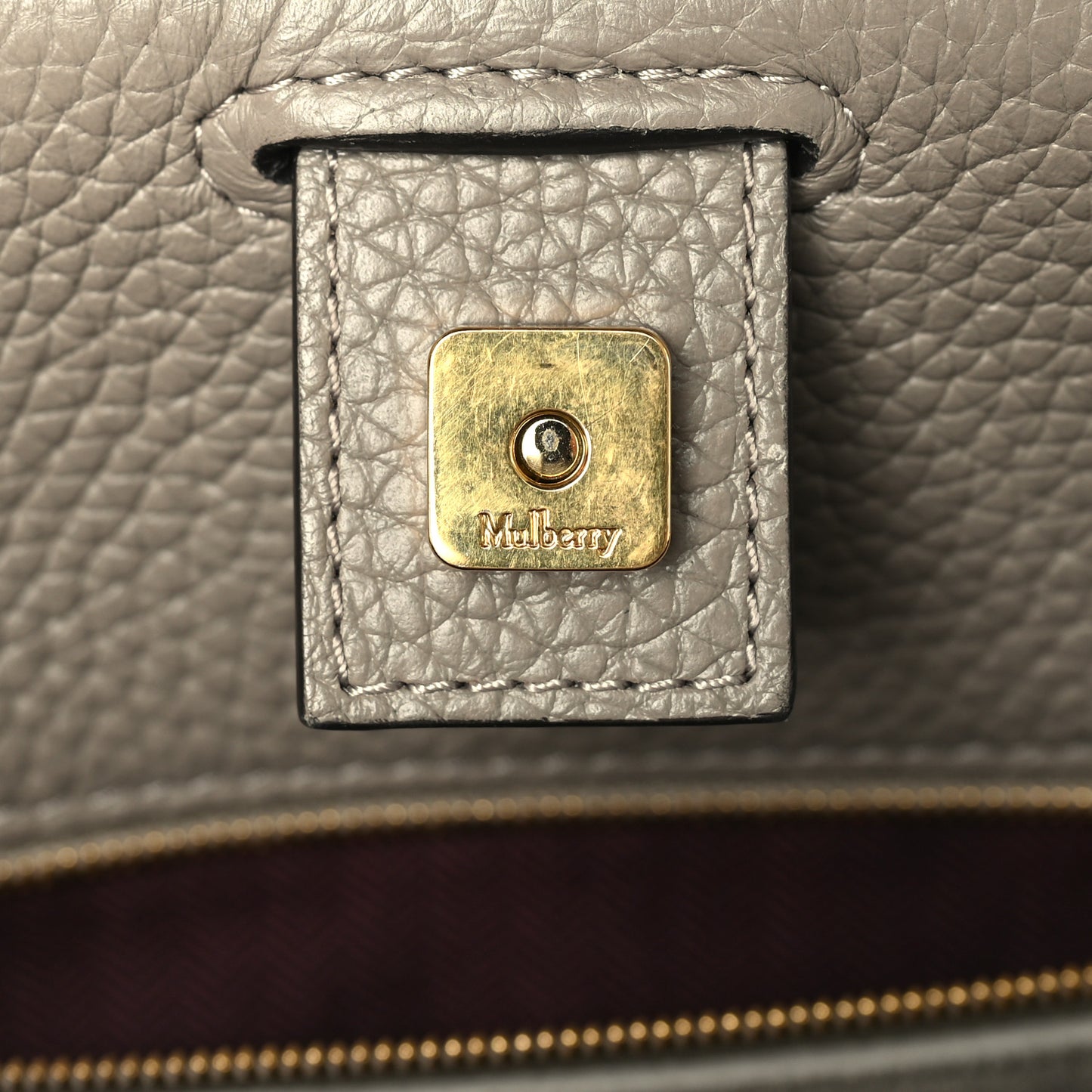 Heavy Grain Iris Tote Grey Dark Clay
