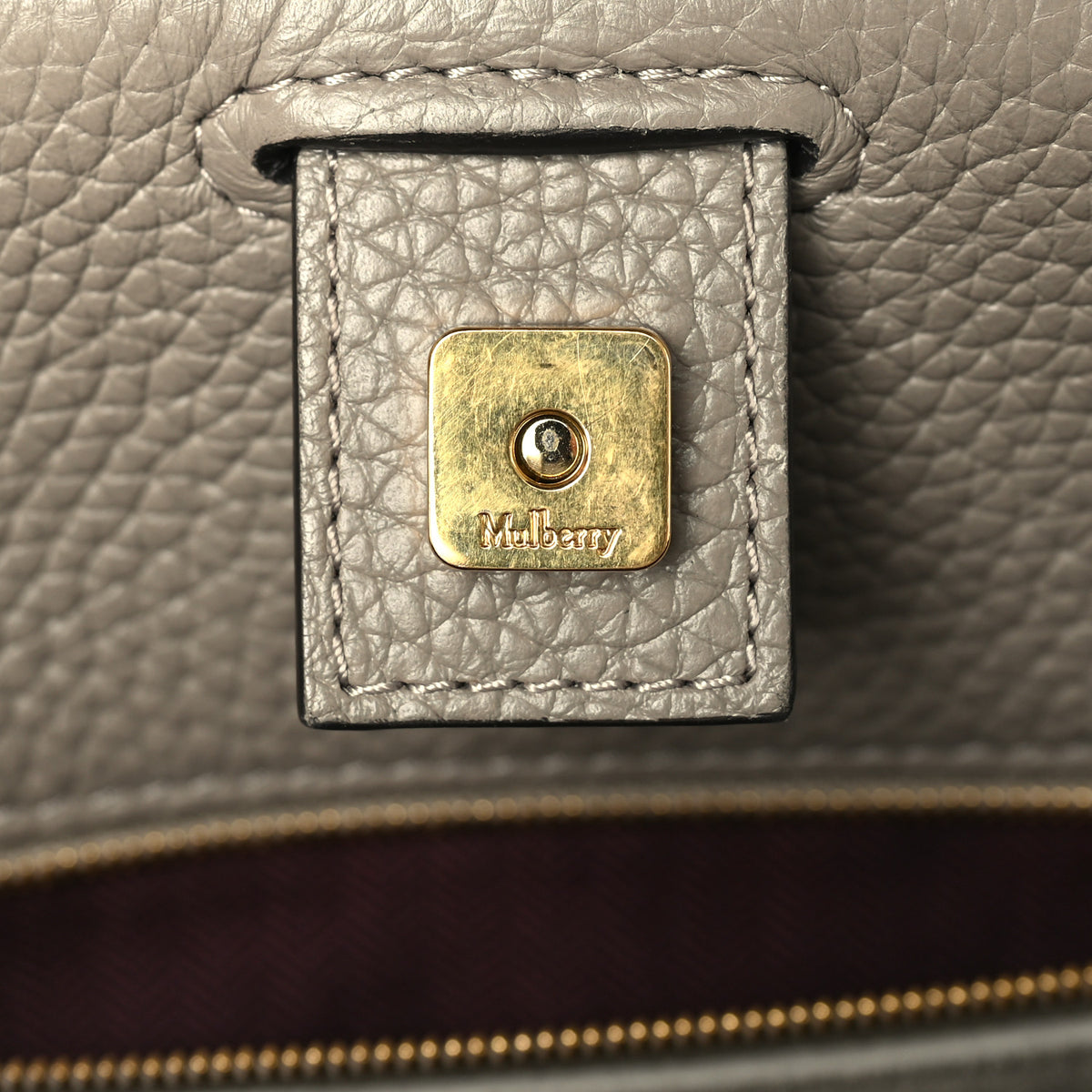 Mulberry Heavy Grain Iris Tote Grey Dark Clay 5 of 8