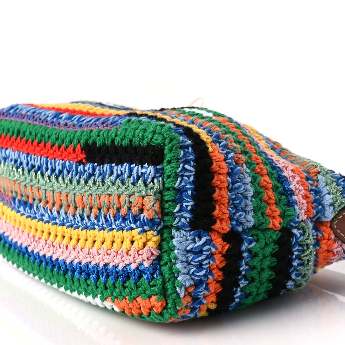 Fabric Crochet Pouch Multicolor