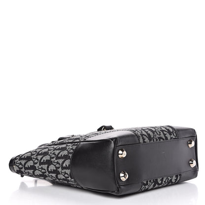 Christian Dior Denim Calfskin Monogram Tote Black 4 of 12