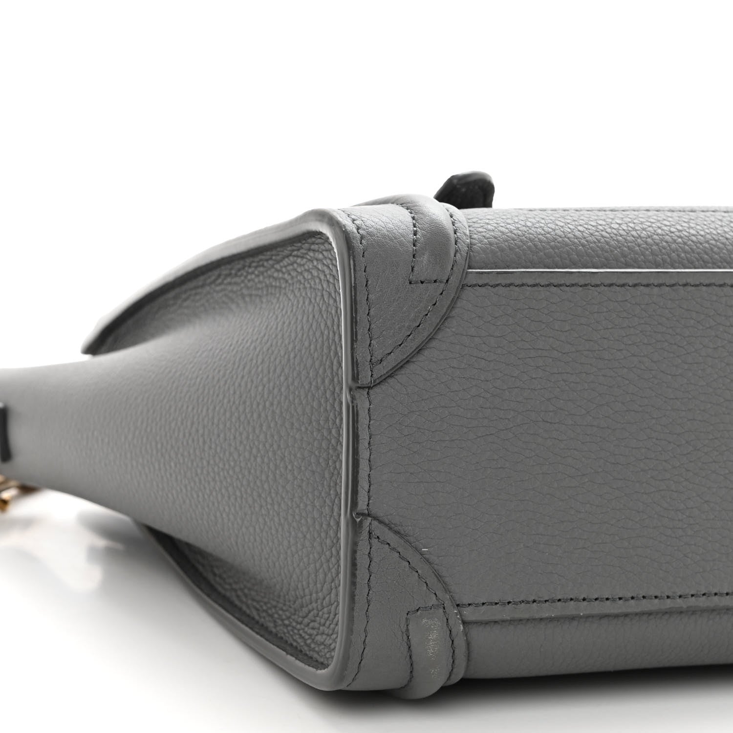 Celine Baby Drummed Calfskin Nano Luggage Kohl 8 of 9