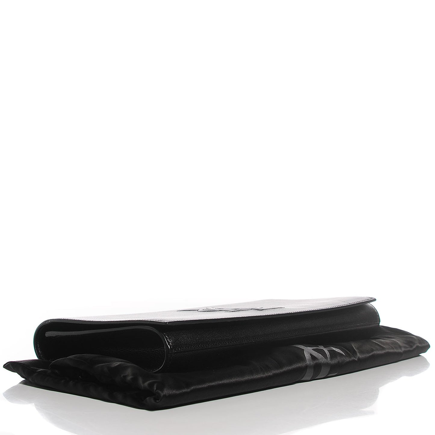 Calfskin Monogram Large Belle De Jour Clutch Black