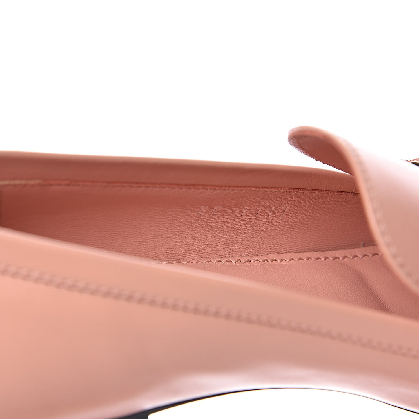 Calfskin Upper Case Flat Loafer 37 Rose Clair