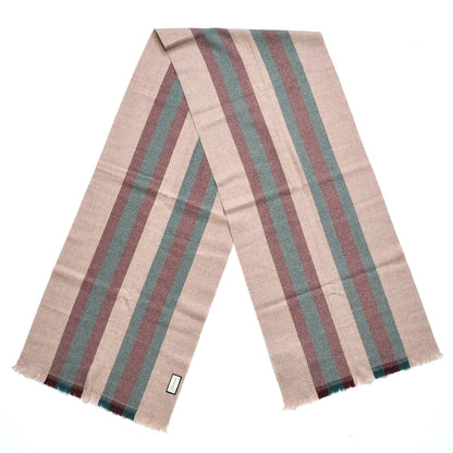 Gucci Wool Junweb Scarf Sand Bordeaux 3 of 5