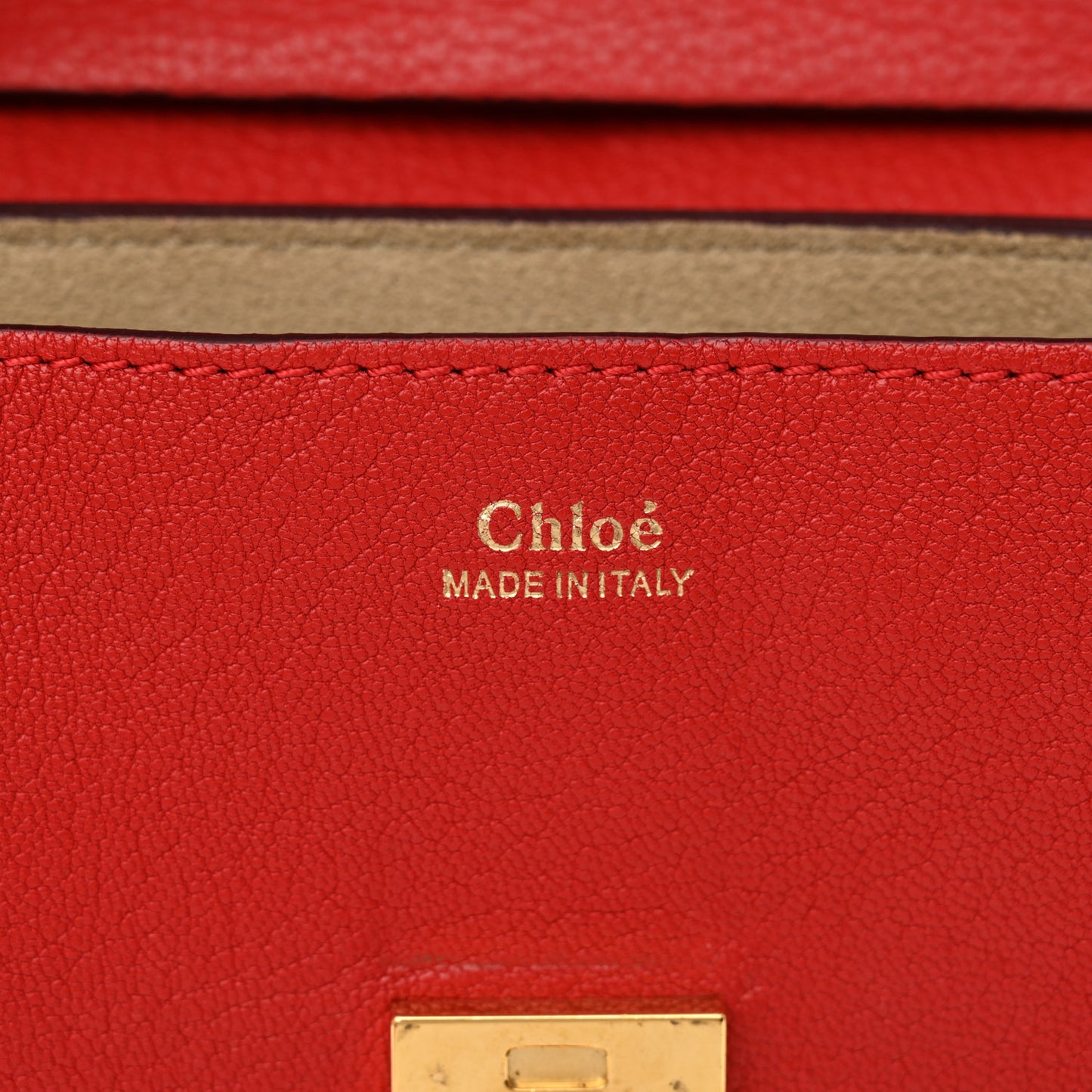 Grained Lambskin Mini Drew Shoulder Bag Plaid Red