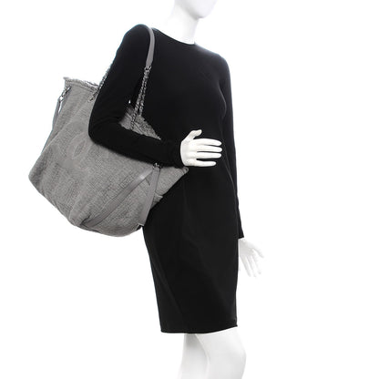 Chanel Canvas Large Double Face Shopping Tote Grey 2 of 7