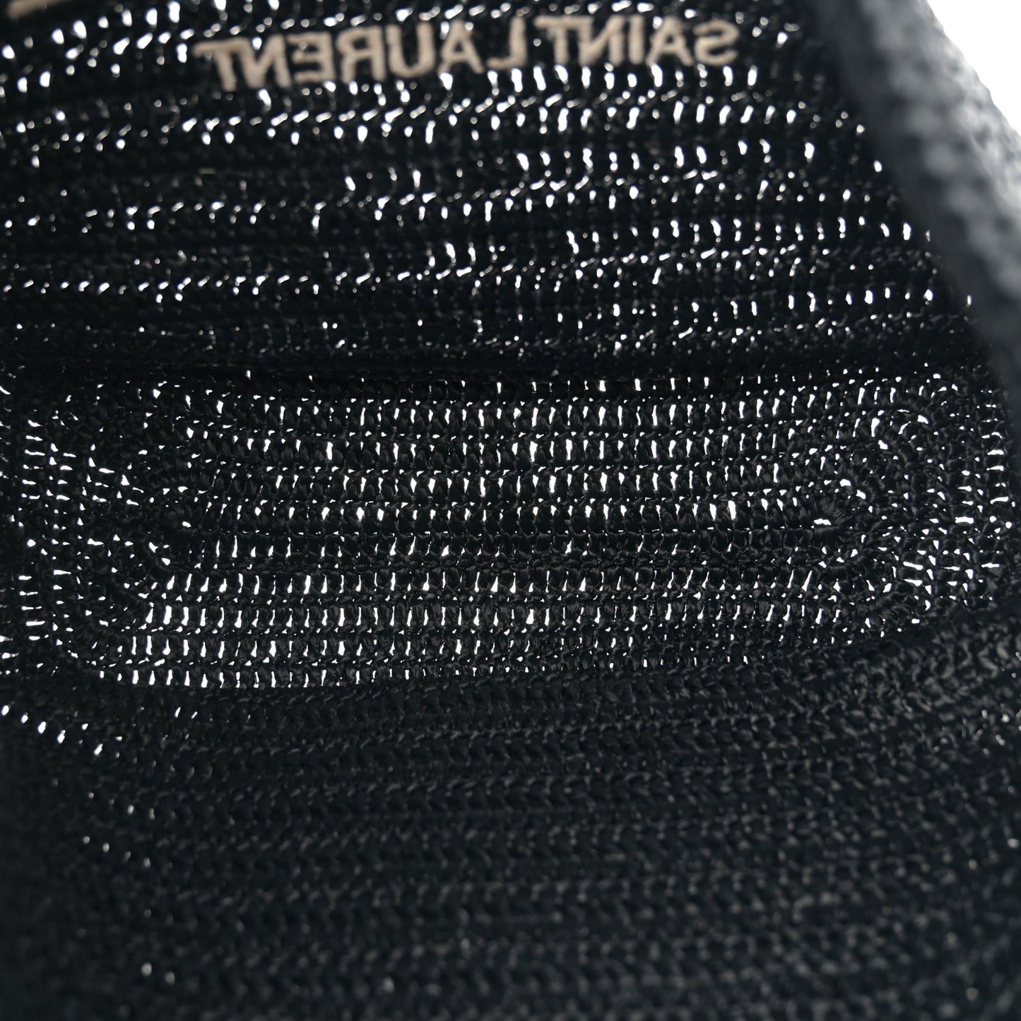 Raffia Rive Gauche Tote Black