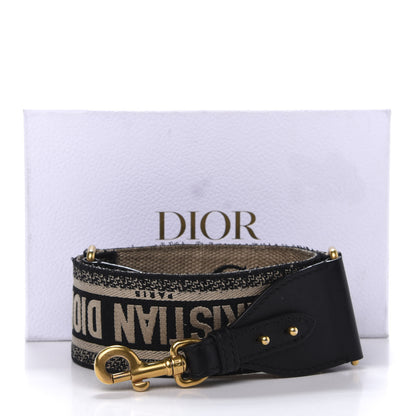 Christian Dior Canvas Embroidered Shoulder Strap Blue 7 of 7