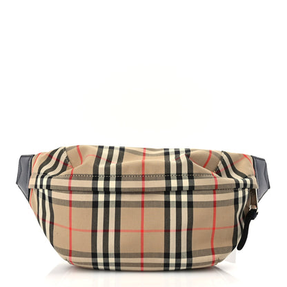 Burberry Nylon Vintage Check Medium Sonny Bum Bag Archive  Beige Black 1 of 8