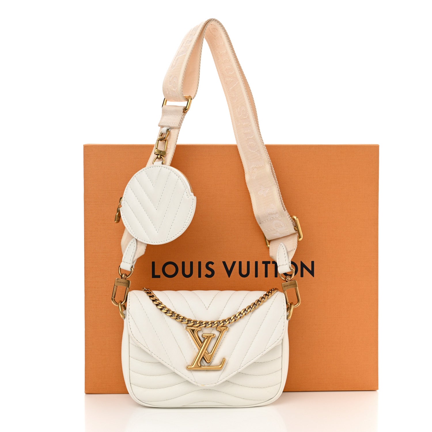 Louis Vuitton Calfskin New Wave Multi Pochette Snow 15 of 15