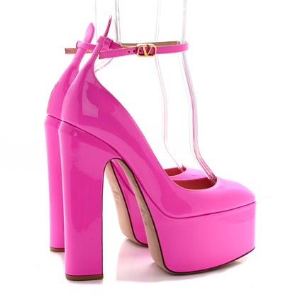 Valentino Garavani Patent Tan-Go 55/155mm Platform Pumps 38 Pink PP 4 of 10