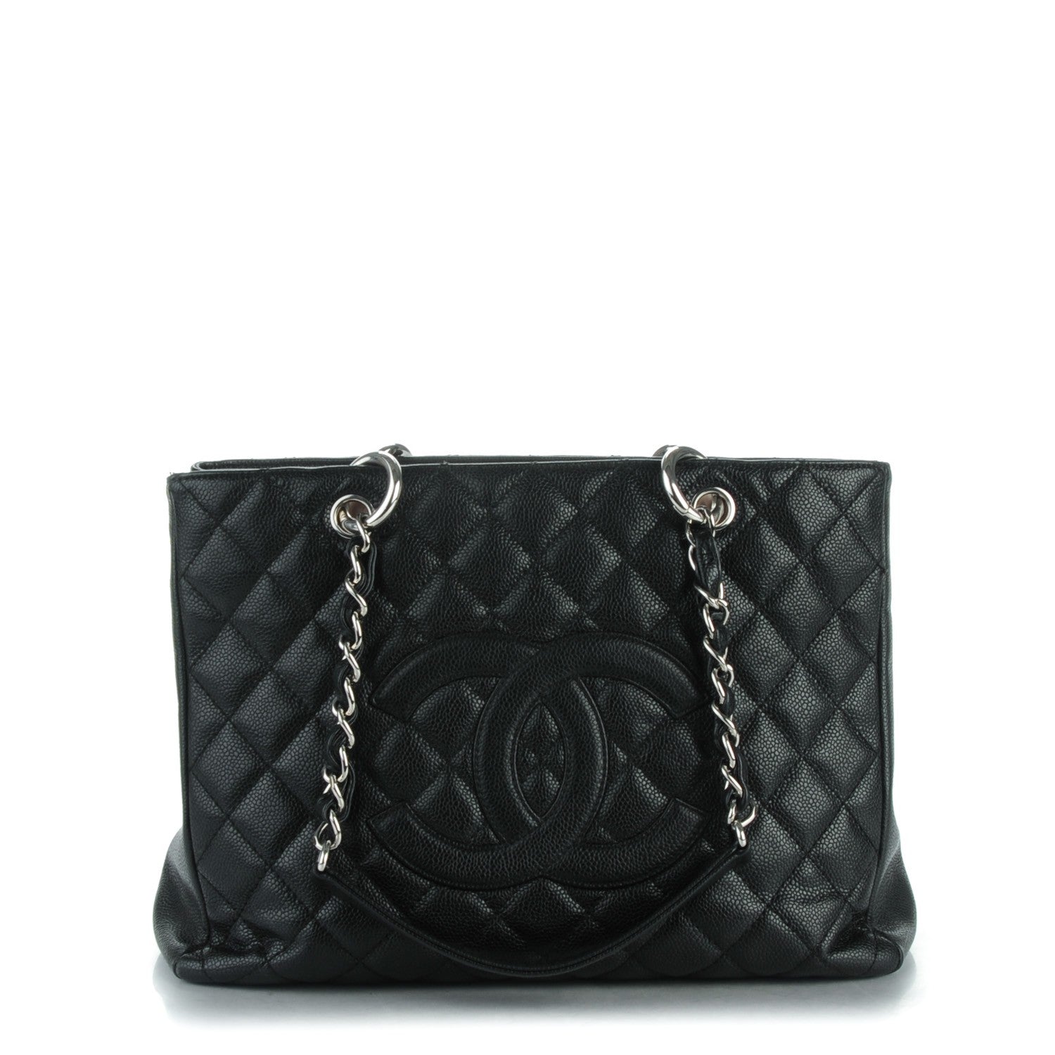 Chanel Caviar Quilted Grand Shopping Tote GST Black 1 of 9