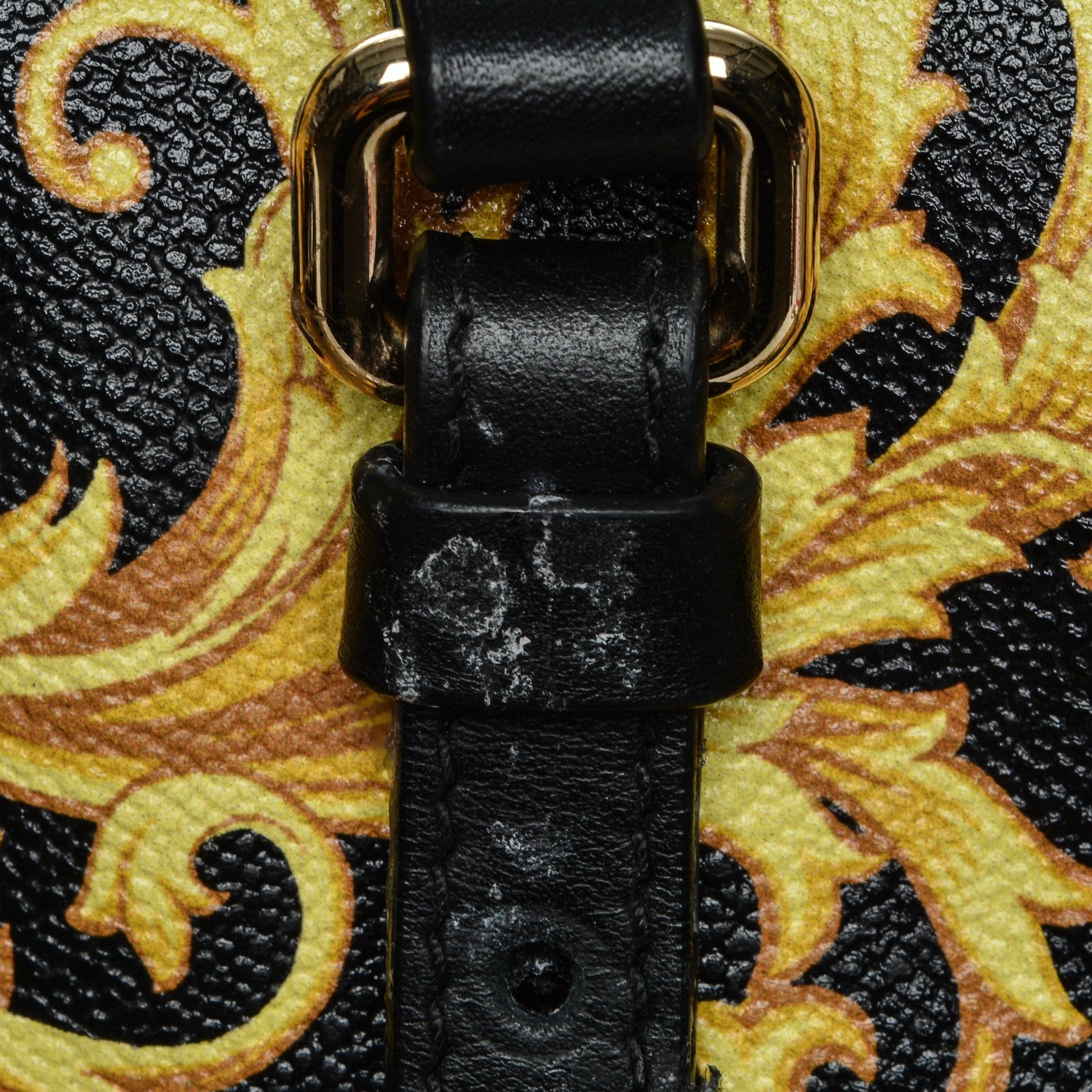 Versace PVC Barocco Printed Tote Black Gold 10 of 11