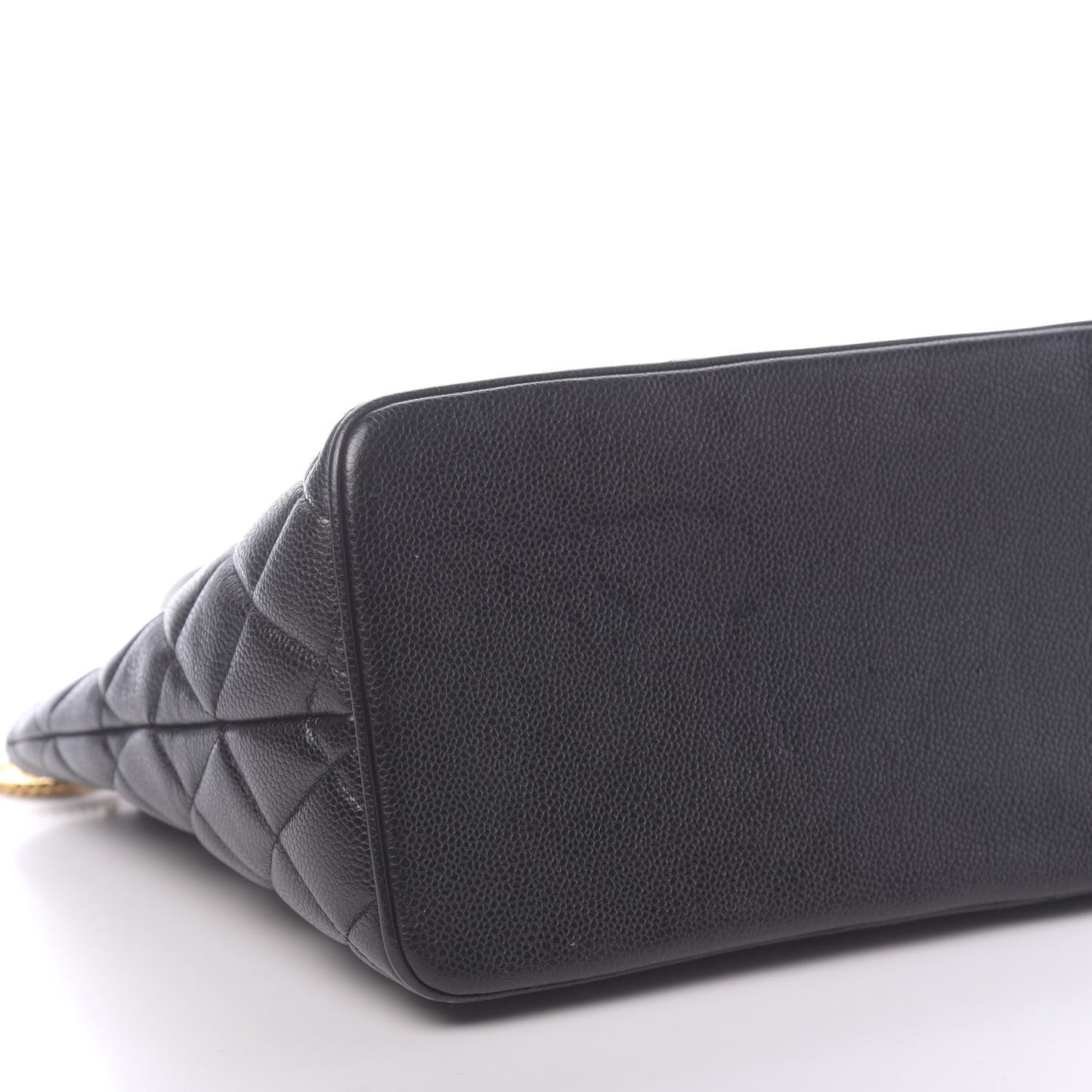 Caviar Quilted Medallion Tote Black