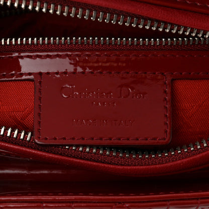 Christian Dior Patent Cannage Medium Lady Dior Red 6 of 7