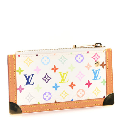 Louis Vuitton Monogram Multicolor Key Pouch White 4 of 7