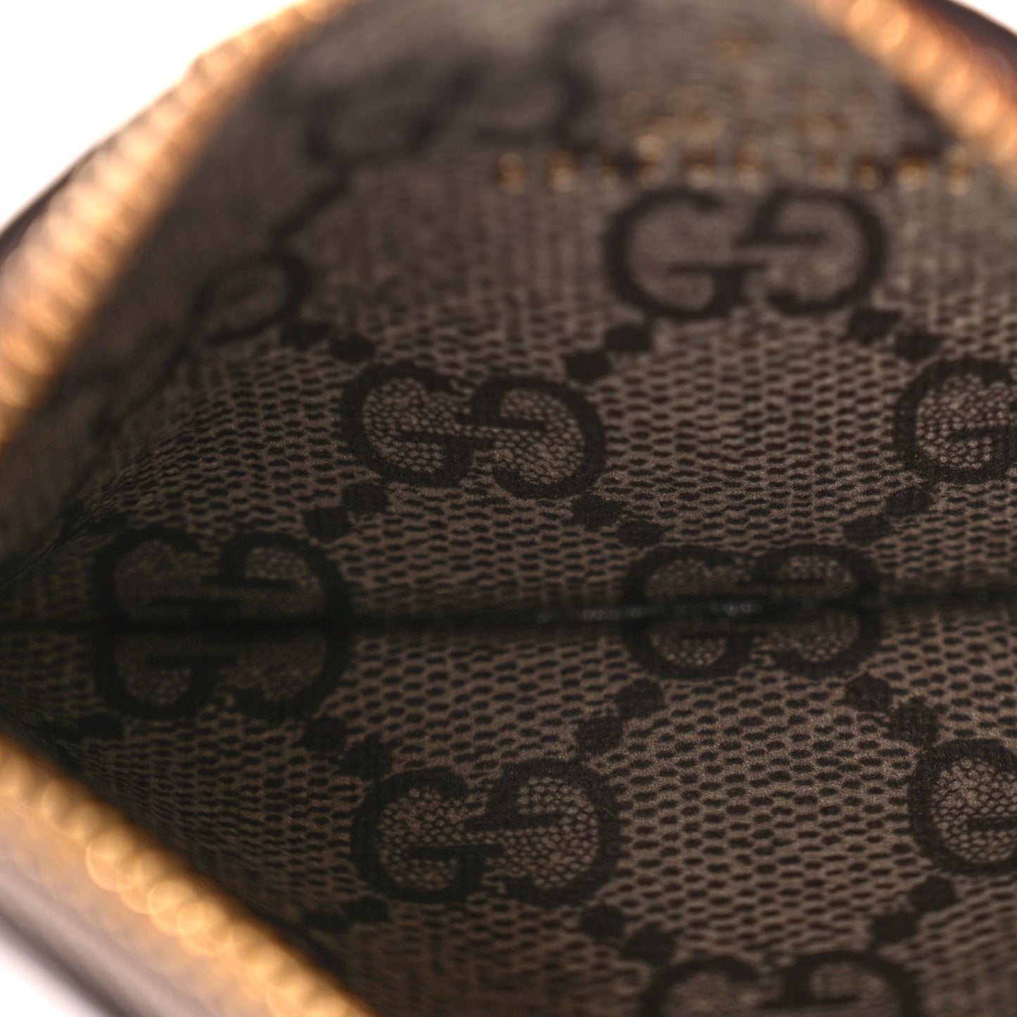 X BALENCIAGA GG Supreme Monogram Logo Card Case With Strap Beige Ebony