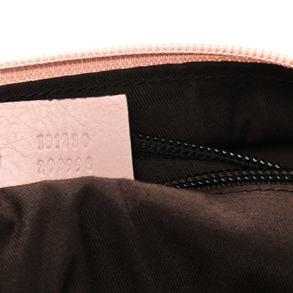 Gucci GG Monogram Medium Web Handle Bucket Tote Pink Blue 7 of 12