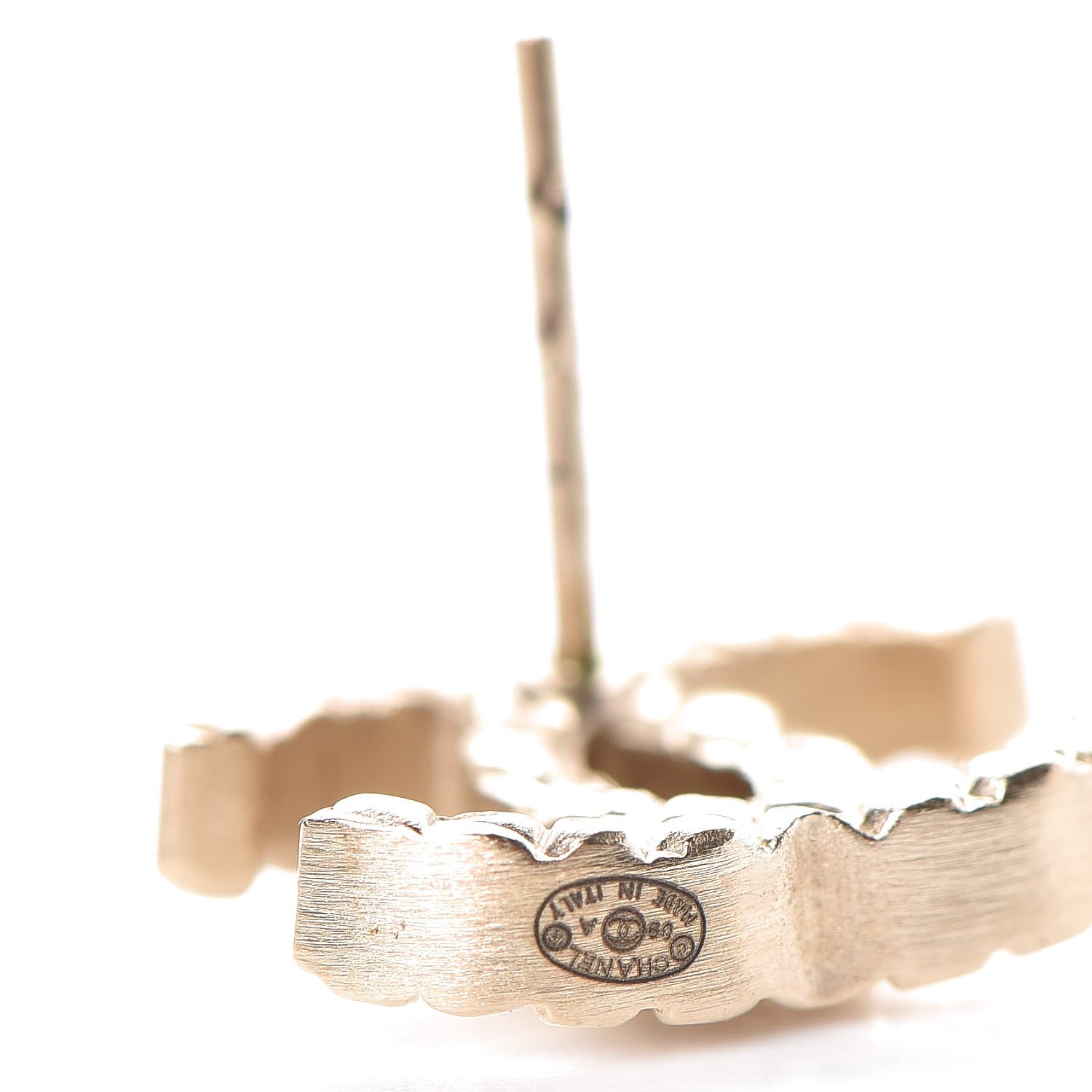 Chanel Quilted CC Earrings Gold 4 of 5