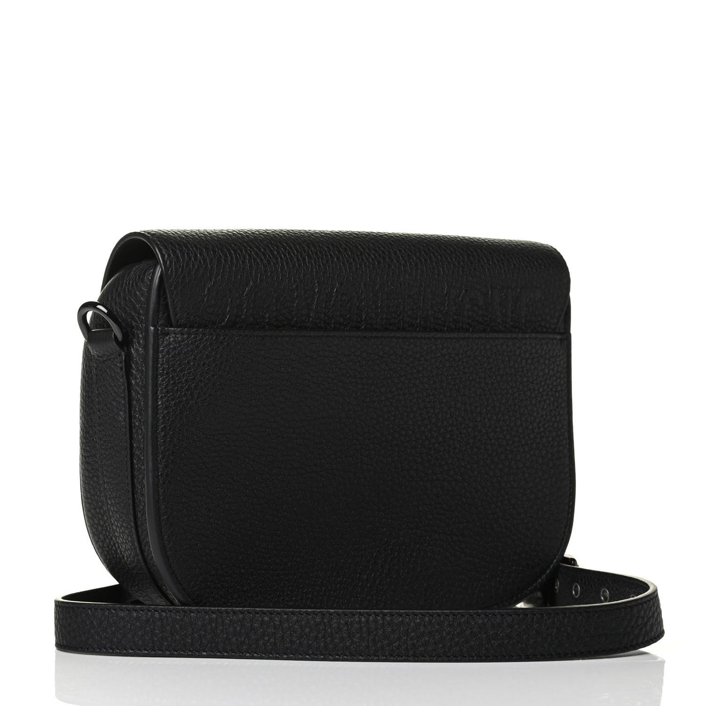 Grained Calfskin Medium Bobby Flap Black