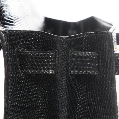 Hermes Lizard Kelly Sellier 28 Black 18 of 26