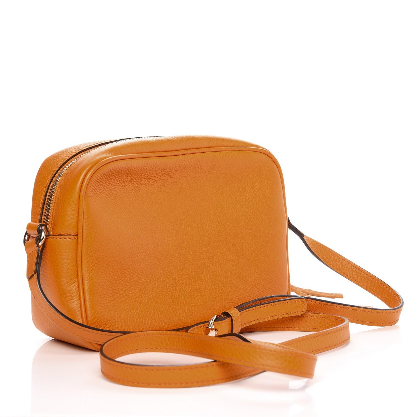 Pebbled Calfskin Small Soho Disco Bag Curcuma