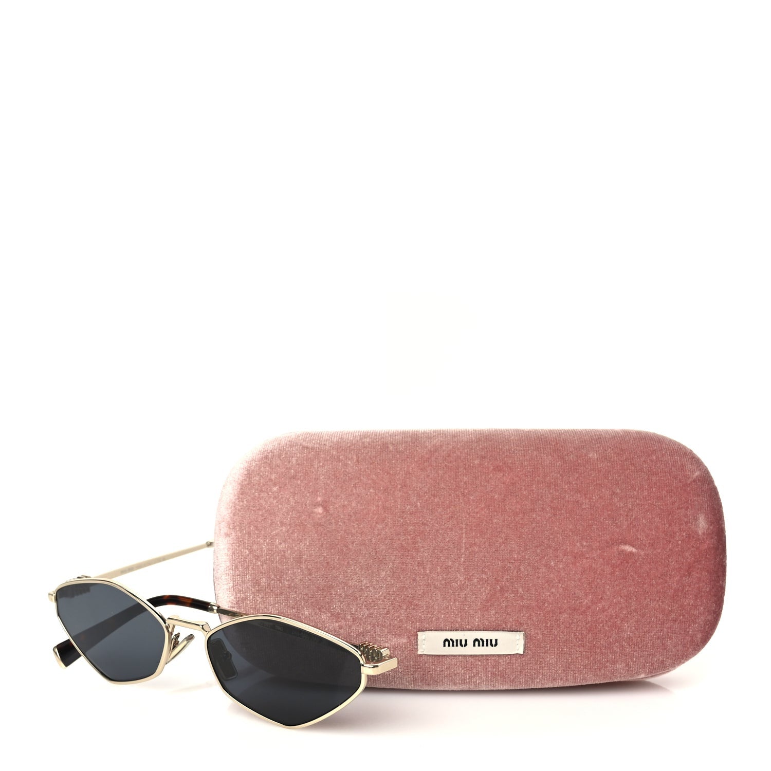 Miu Miu Metal Sunglasses MU 56ZS Gold Grey 7 of 7