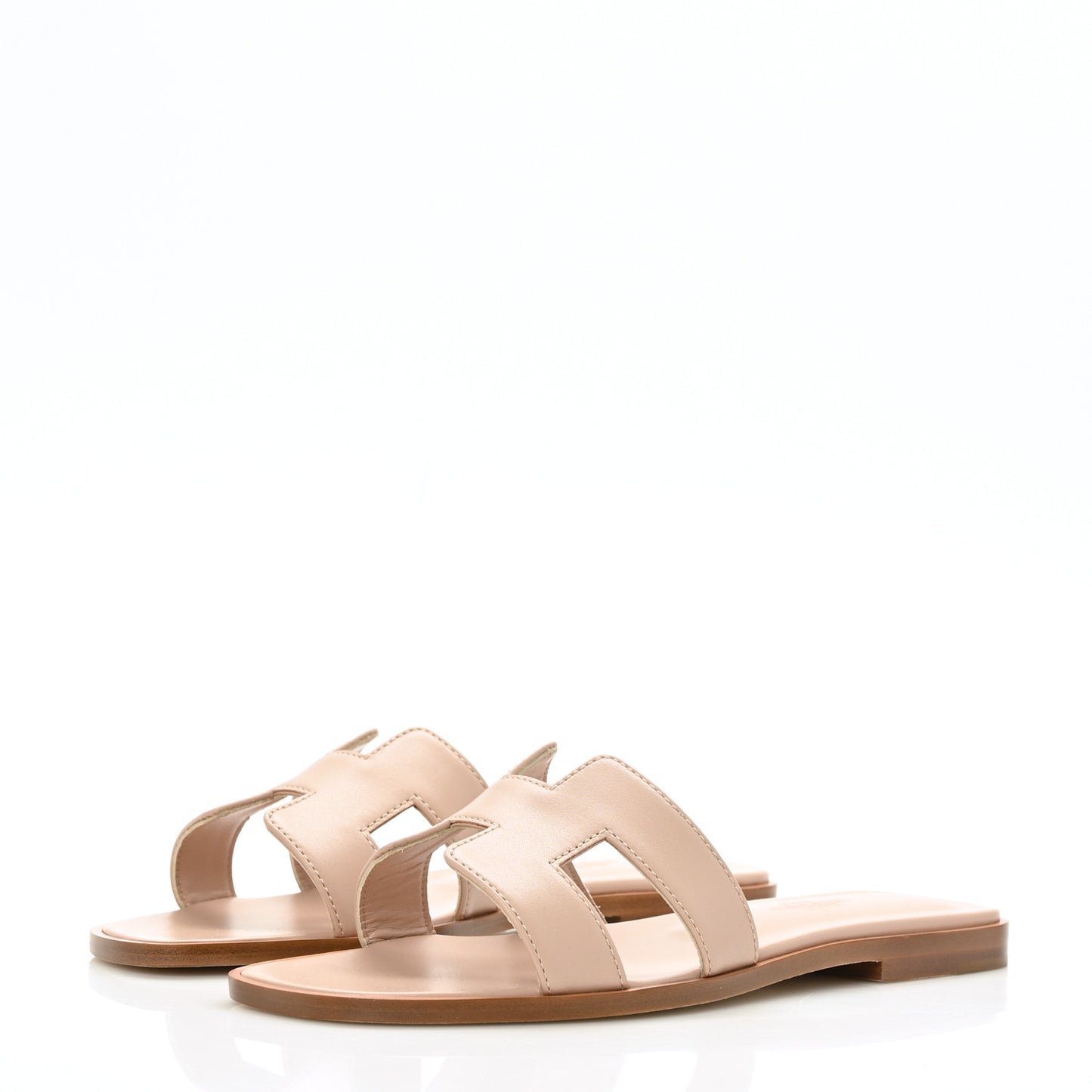 Box Calfskin Oran Sandals 36 Bois De Santal