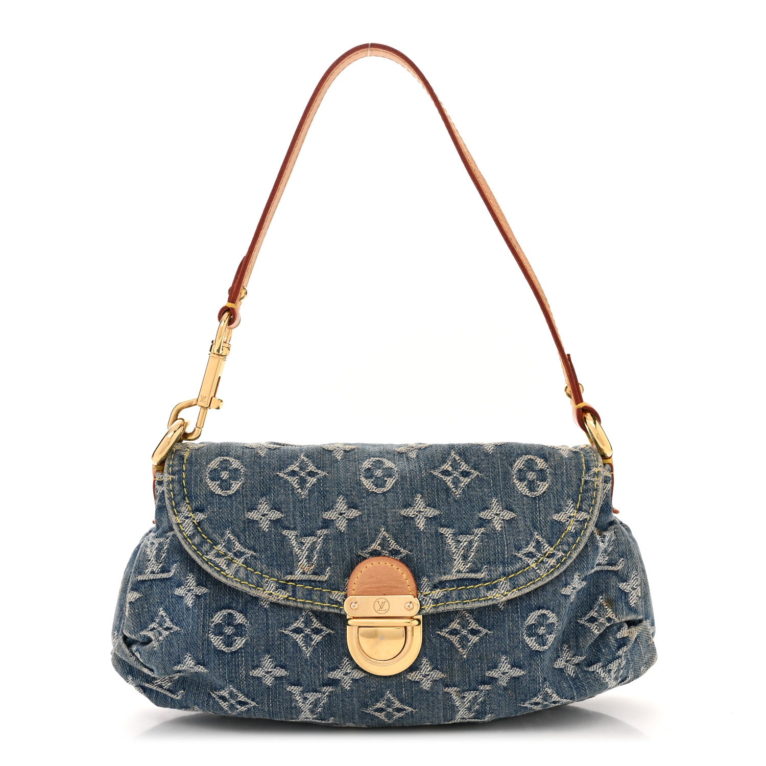 Louis Vuitton Monogram Denim Mini Pleaty Blue 1 of 10