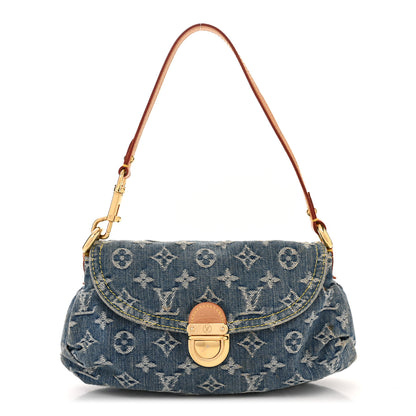 Louis Vuitton Monogram Denim Mini Pleaty Blue 1 of 10