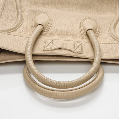 Celine Pebbled Calfskin Mini Luggage Cream 7 of 10