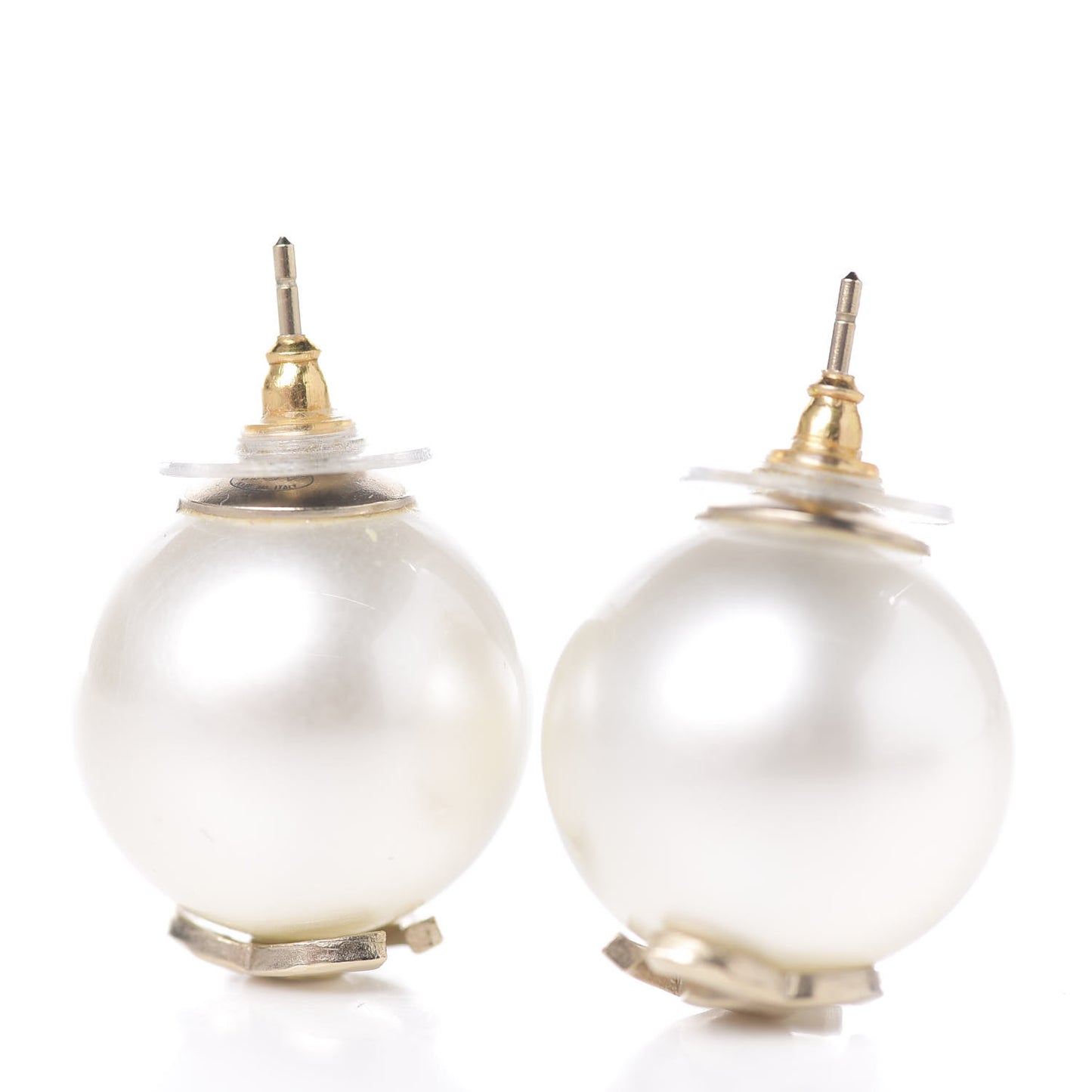 Pearl CC Large Earrings Gold