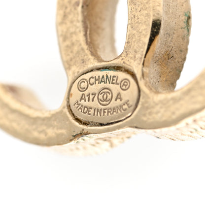 Chanel Metal Pearl CC Earrings Gold 4 of 5