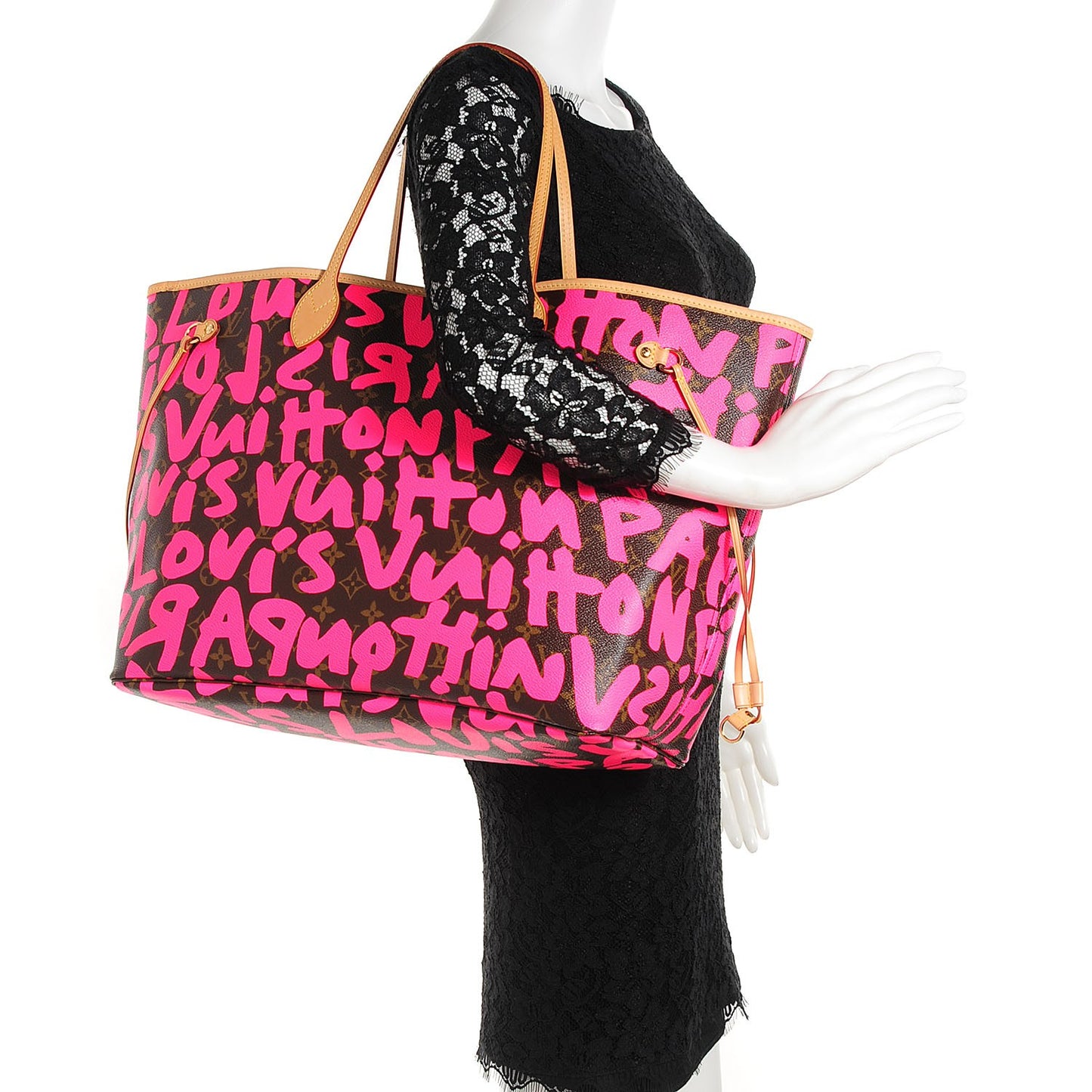 Monogram Graffiti Neverfull GM Fuchsia
