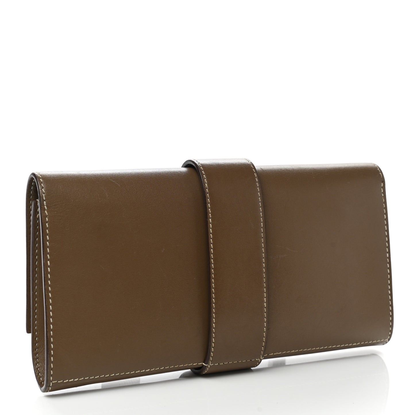 Tadelakt Medor 23 Clutch Etoupe