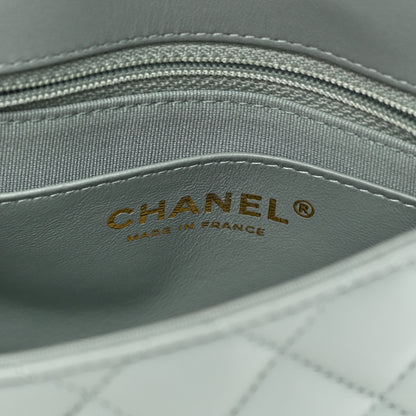 Chanel Lambskin Quilted Casino Chips Mini Square Flap Grey 6 of 13