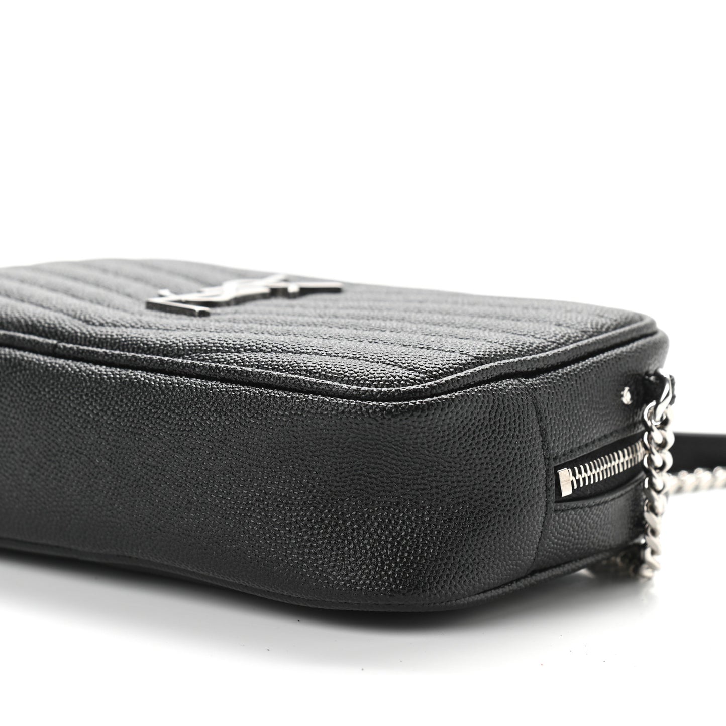 Grain De Poudre Matelasse Monogram Mini Lou Camera Bag Black
